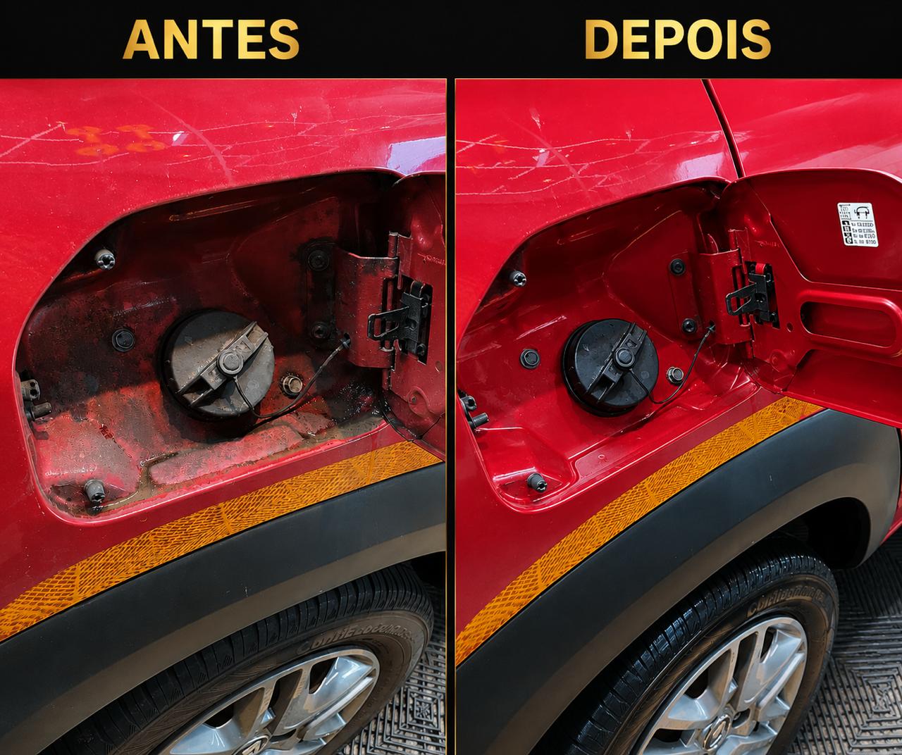 Detalhamento Antes e Depois - Renault Kwid